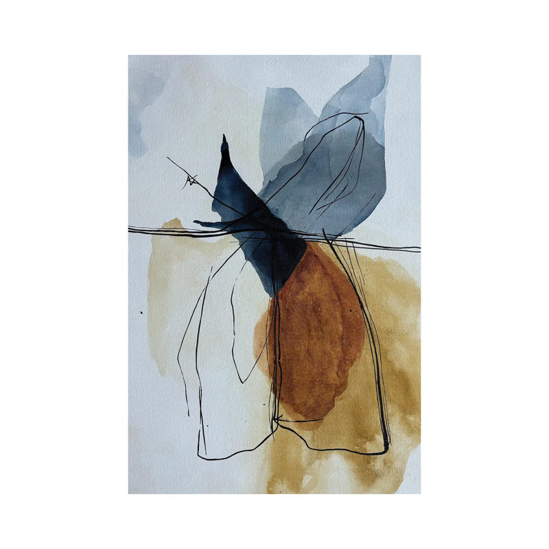 «Abstract Forms II», reproduction d'art murale encadrée, Toile tendue, Ne s’applique pas, H 18 po x l 12 po