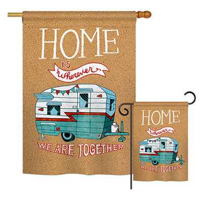 Double Sided 40'' H x 28'' W Polyester Flag Set
