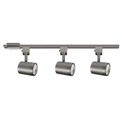Charge 8010 Led 5-Color Temperature Selectable 3 Light Track Kit, Brushed Nickel