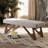 Polyester Upholstered Bench-1692406813