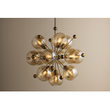 Troy Lighting Ellory 13 Light Chandelier in Patina Brass