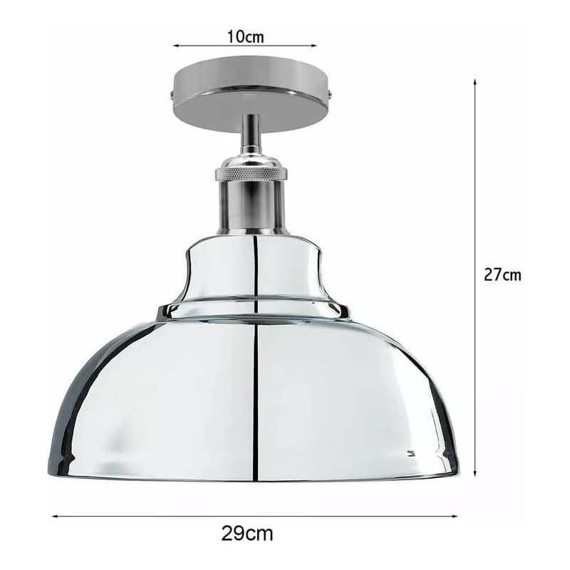 Semi Flush Mount, Stain Nickel