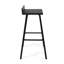 2 Bar Stool Collection - Iron Legs, Wood Seats, Easy To Clean, 33" High Stools Minimalist Functional Design-589570248