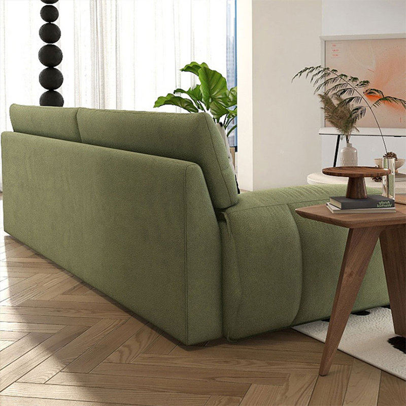 Canapé modulaire 90,55 "vert 100% polyester, Vert, L 90,55 po x P 36,22 po x H 32,68 po