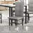 Dining Table Set For 4, 5-Piece Modern Kitchen & Dining Room Table Sets, Faux Marble Kitchen Table With 4 PU Leather Chairs For Small Space, Dinette, Breakfast Nook, Kitchen-1292856679-1292856680