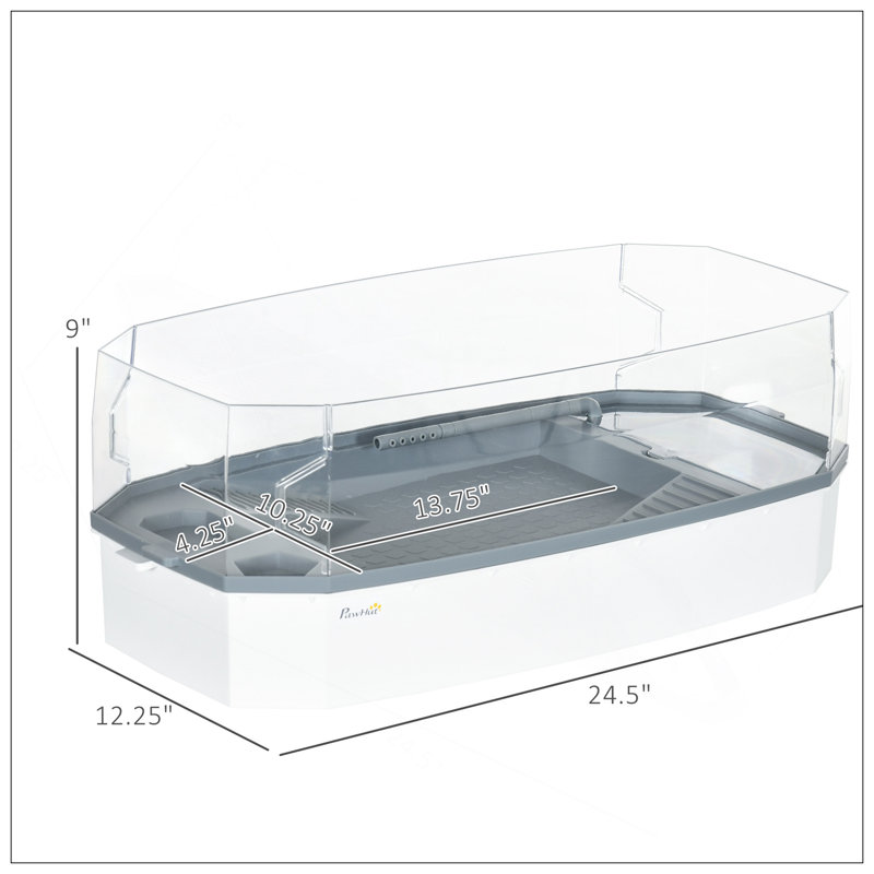 Ensemble de réservoir de tortues avec plateforme de pèlerinage, pompe à eau et couche filtrante pour un entretien facile et un habitat multifonctionnel