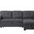 84" Linen Reversible Sleeper Sectional Sofa With Storage Chaise-1093544640-1093544641
