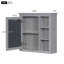 Ensemble de meuble-lavabo à une cuve moderne avec tiroirs et armoire à miroir Modern-995828836