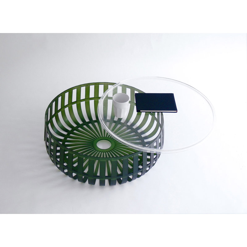 Panier Coffee Table, Dark Green