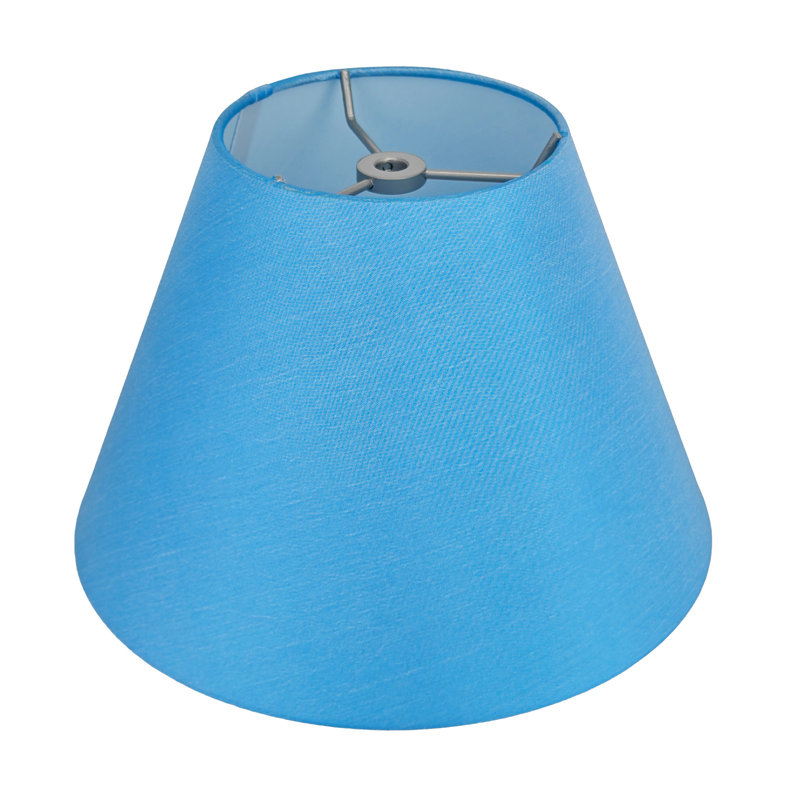  Abat-jour extensible en forme de petite cloche 5 po en haut x 10 po en bas x 7 po en pente , Bleu