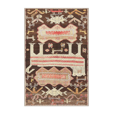 Tapis traditionnel brun clair