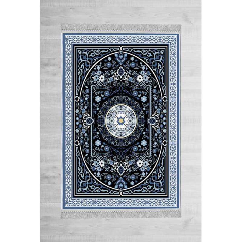 Luxurious Velvet Area Rug, 5.2 x 7.5 ft | 100% Velvet Fabric, 100% Cotton Sole, 0.4 in Pile Height | Antibacterial, Non-Slip, Machine Washable | Elegant 3D Digital Print, Perfect for Living Room & Bedroom Décor