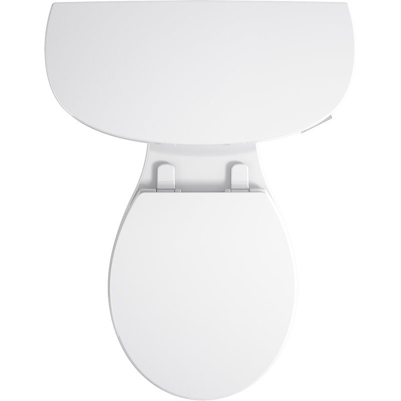 Kingston 1.28 GPF Water Efficient Round Two-Piece toilet (Seat Not Included), Right-Hand