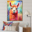 Alpaca Popart Woolen Elegance III - Alpaca, art mural