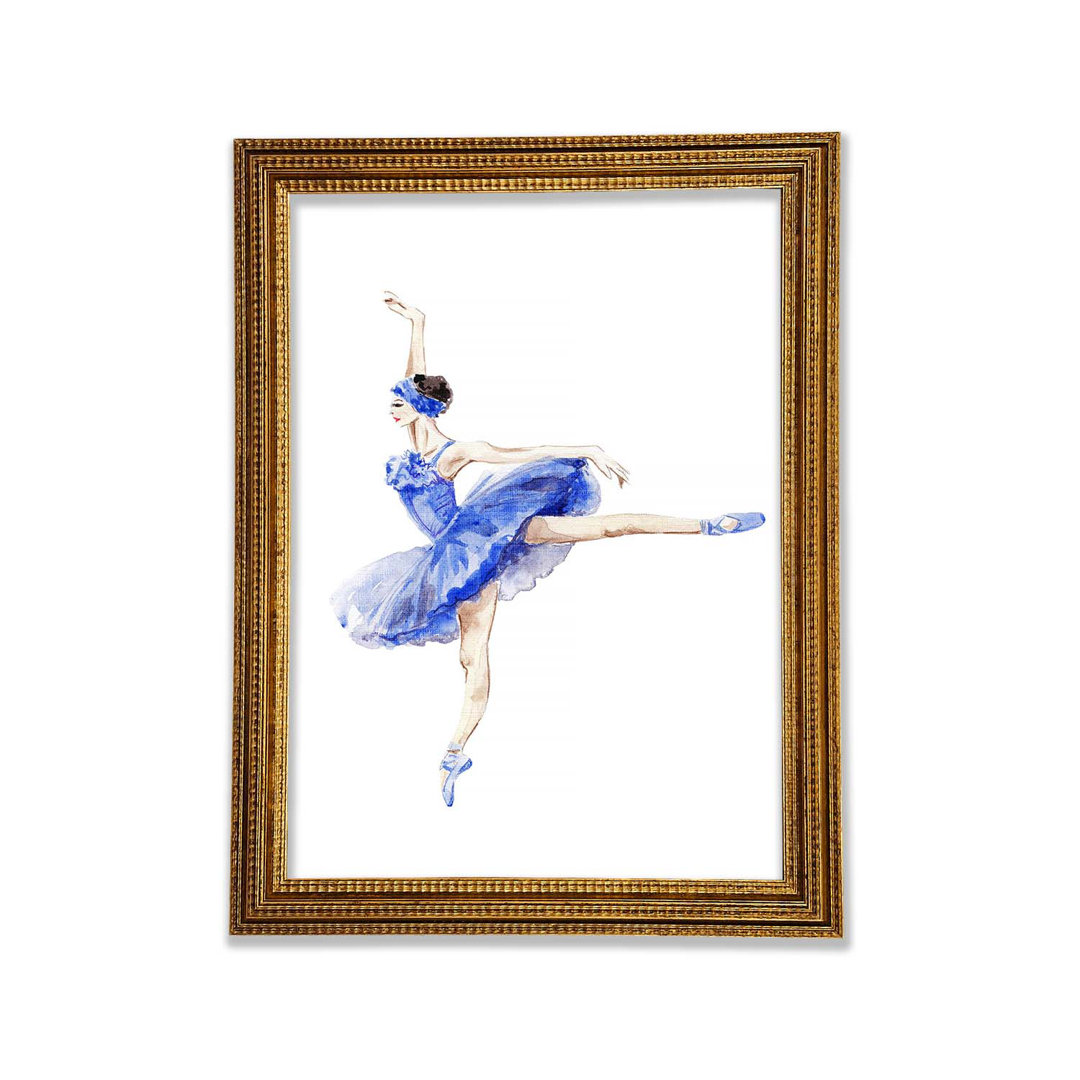 Blaue Ballerina 8 - Druck