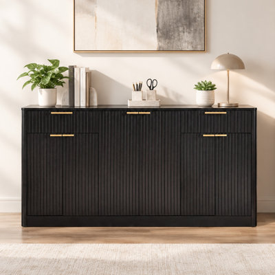 67'' Wide 2 - Drawer 6 - Door Filing Credenza Home Office Storage Cabinet