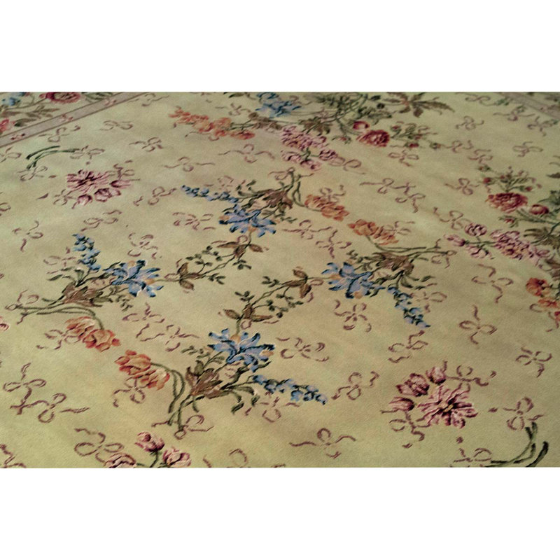 Wool Floral Area Rug
