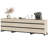 3 In 1 Accent Cabinet With Glass Doors And 12 Drawers, Modern Chest Of Drawers With Metal Base, Closet Organizers And Storage Cabinet For Bedroom-2118216936