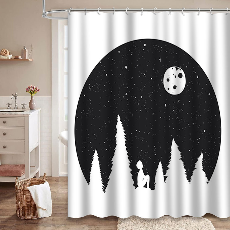 Rideau de douche Starry Night, L 72 po x l 72 po