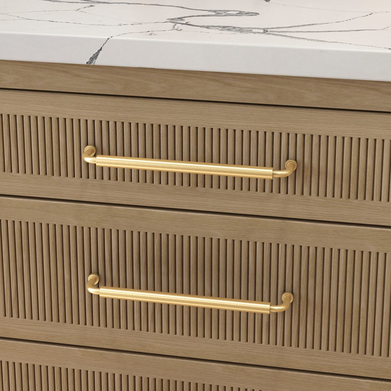 4955 Hollywood Hills Pull, Satin Brass