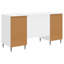  Desk With Shelf With Storage With Door Engineered Wood Modern Set-1742751027