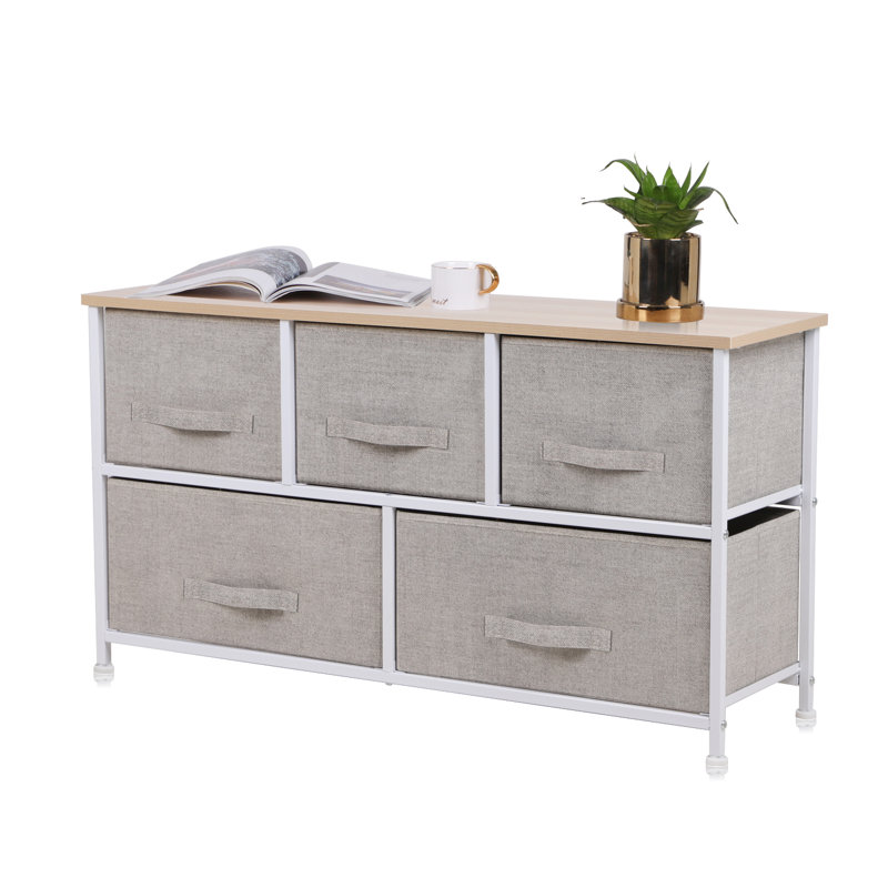 5 Drawer Storage Drawer, Beige