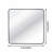 Metal Framed Square Bathrrom Mirror-212052144-212052151-212052153