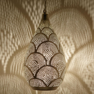 Sabia 1 - Light Silver Single Pendant