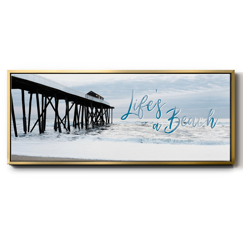 «Life's a Beach», toile encadrée, H 24 po x l 60 po