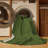 Machine Washable Solid Green Area Rug-558793297