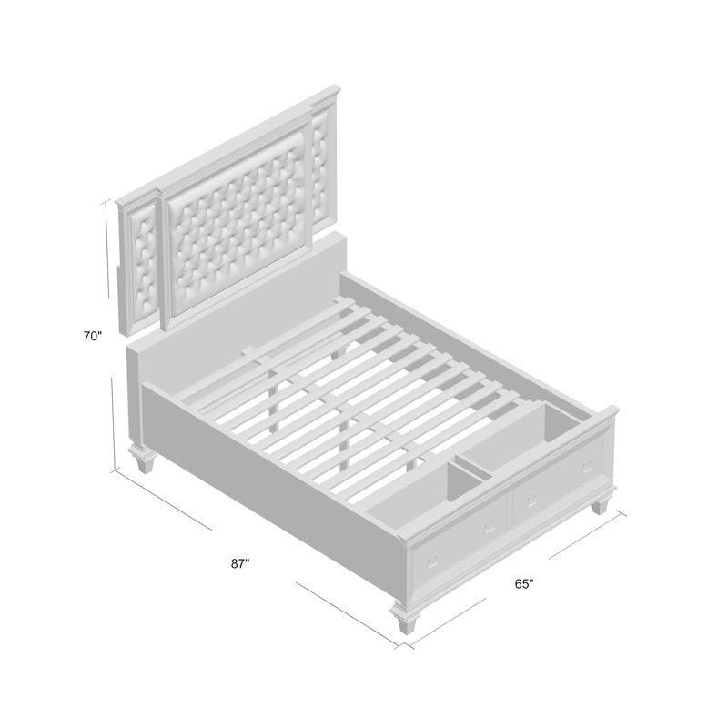 Norwich Upholstered Platform Storage Bed, Queen