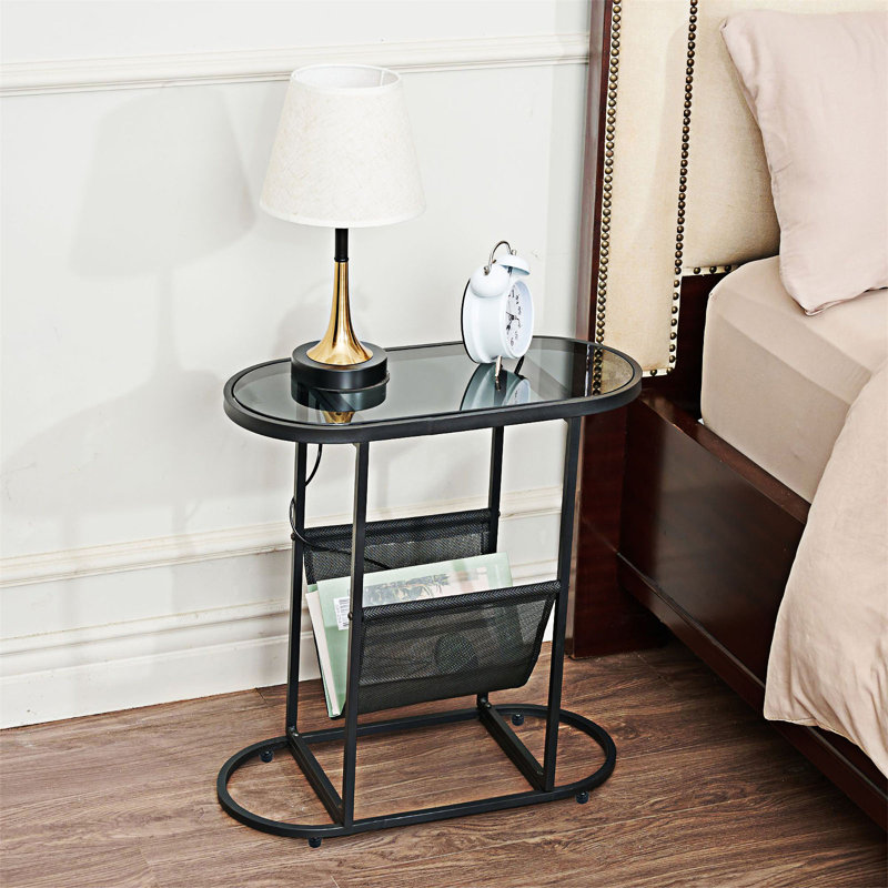 Table de chevet ovale