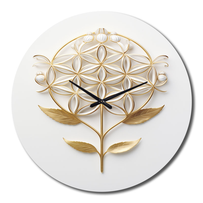 Crystofer Metal Wall Clock, Large