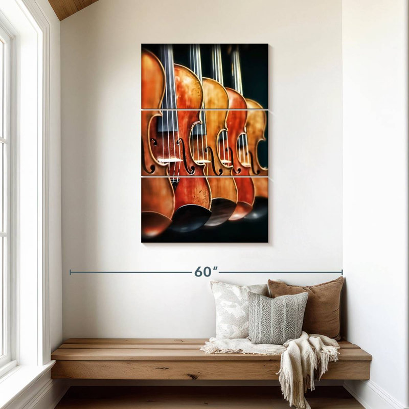 Abarca rangée de violons, H 45 po x l 28 po