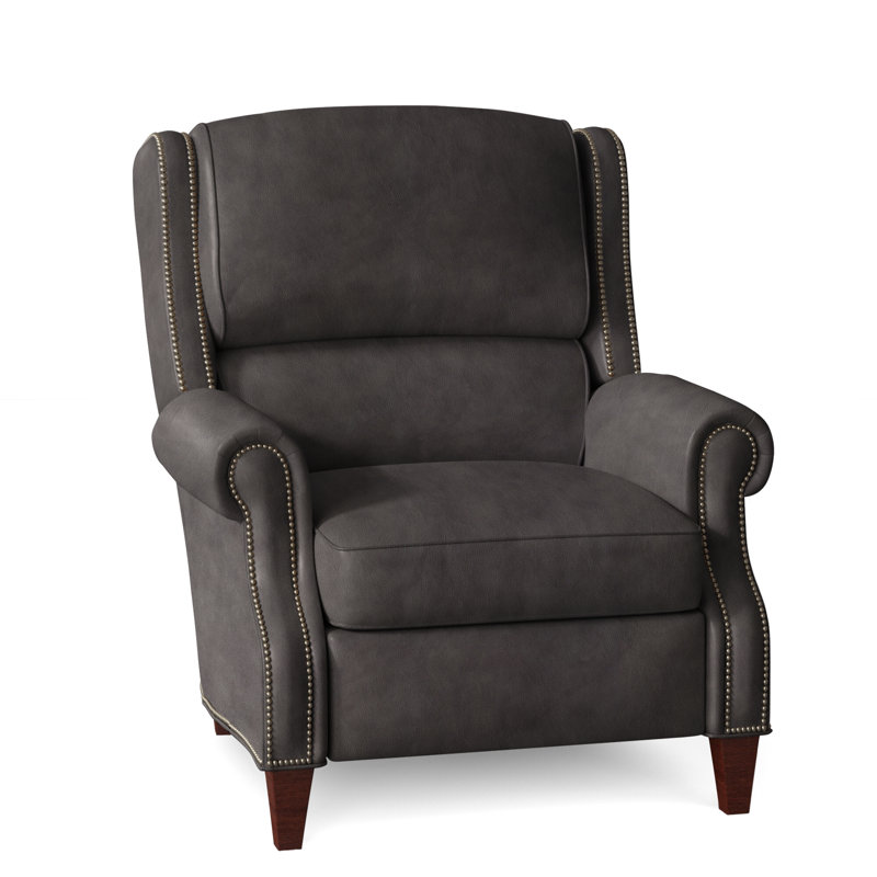 Huss Recliner, Manual, Mahogany, Anilina Cacao Genuine Leather