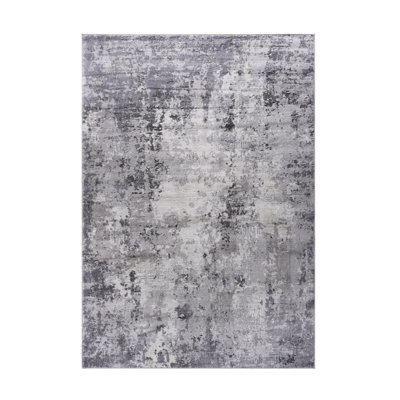 6x9 Grey Abstract Area Rug - Non-shedding, Stain , Decorative For Home Decor, Bedroom, Living Room, Dining Elegant Design Office,