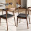 Ensemble de table de salle à manger à piédestal moderne avec chaises à dossier courbé-1910220569-1910220572-1910220574