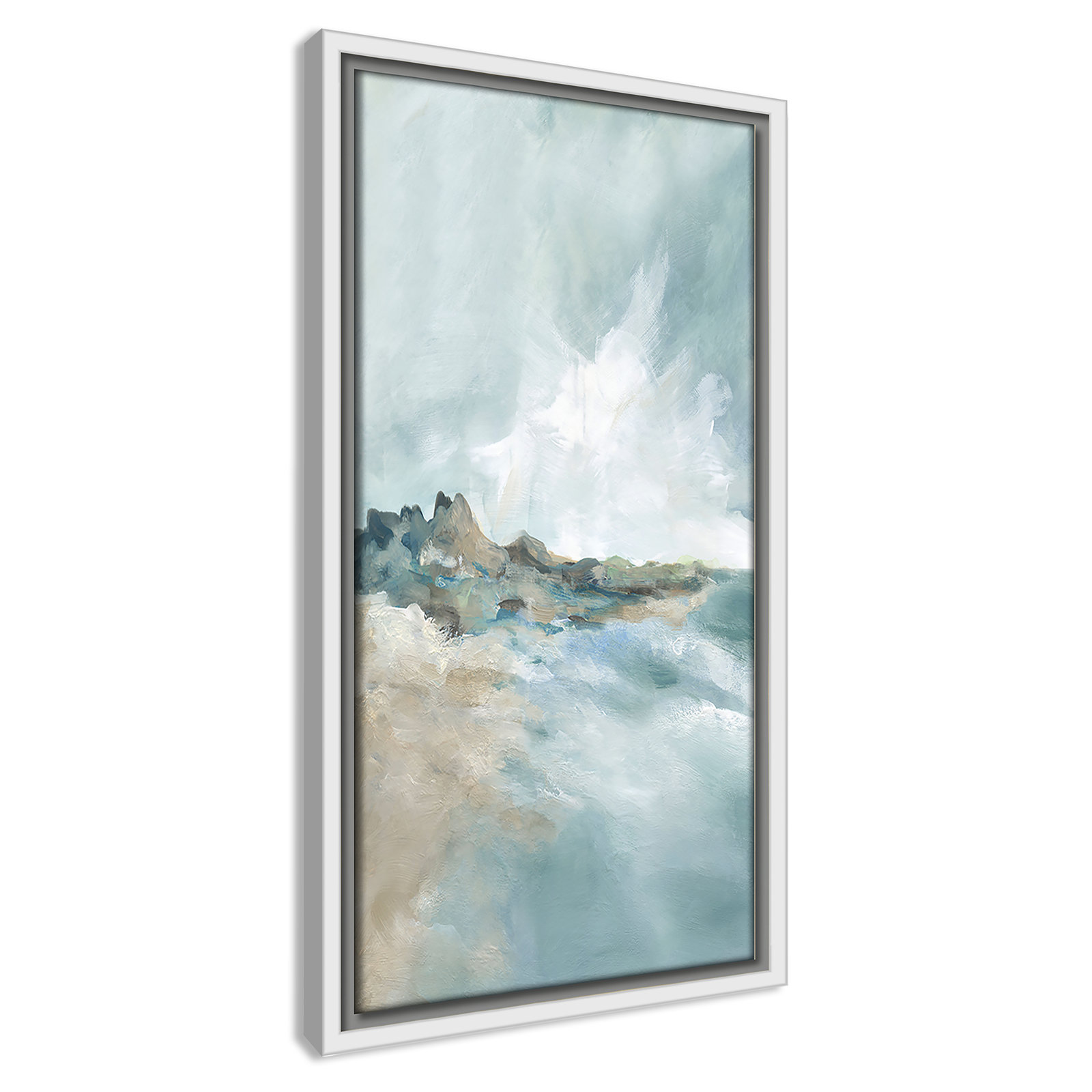 Sandpoint Print by Carol Robinson, 17.5" H x 9.5" W, White