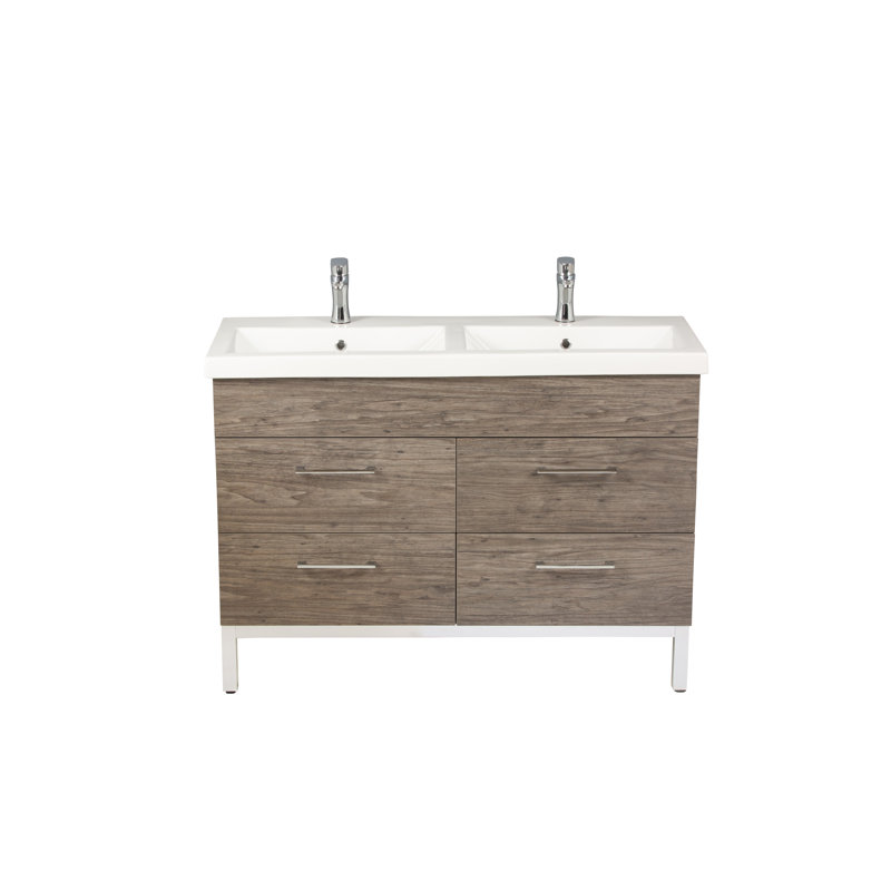 Meuble-lavabo double 47 po Hadreas, Santorini