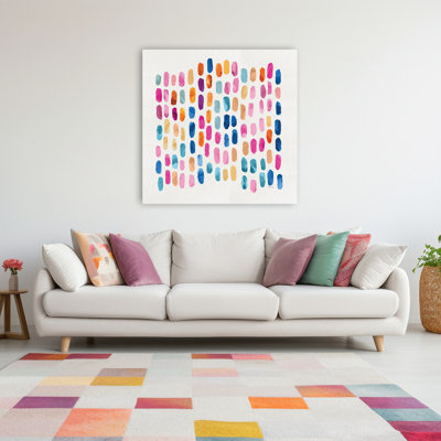 Dabs of Color Contemporary Abstract Dot Abstract Art
