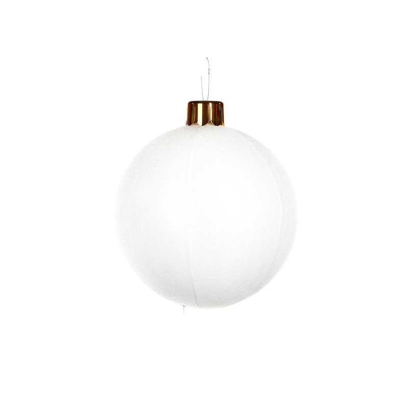 PVC Ball Ornament, 45.72cm H x 45.72cm W x 45.72cm D, White