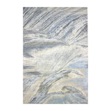 Hand Knotted Abstract Area Rug