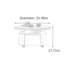 Petite table basse mobile avec roulettes-129592114