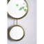 Miroir mural contemporain en fer doré de 11 po x 28,5 po pour miroir de bureau