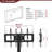 Multi-Function TV Stand Height Adjustable Bracket Swivel 3-Tier