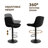 25"-33" Swivel Upholstered Adjustable Height Bar Stool with Footrest-339431949