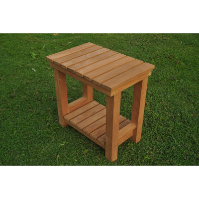 Macdougal Rectangular Teak Outdoor Side Table