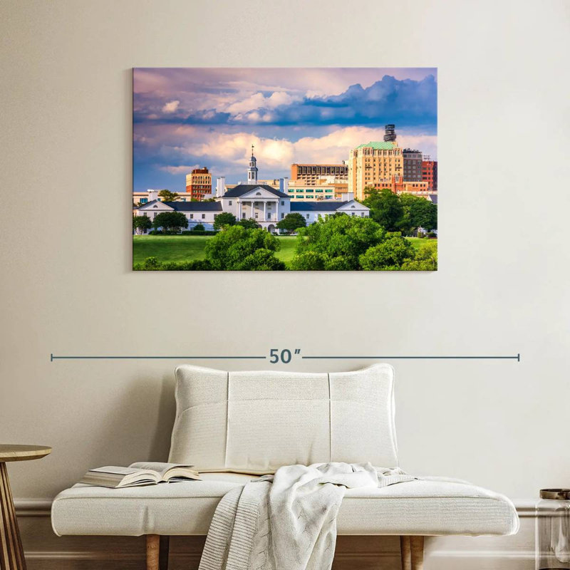 Richmond Virginia Cloudscape, 26" H x 39" W