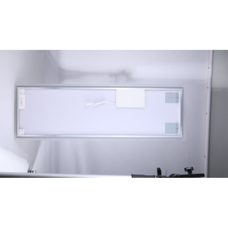 Miroir à DEL pleine longueur avec lumières, miroir mural complet de 63 po x 24 po, éclairage à intensité variable et 3 couleurs, antibuée, incassable, fonction de mémoire, à brancher ou câblé, chambre à coucher