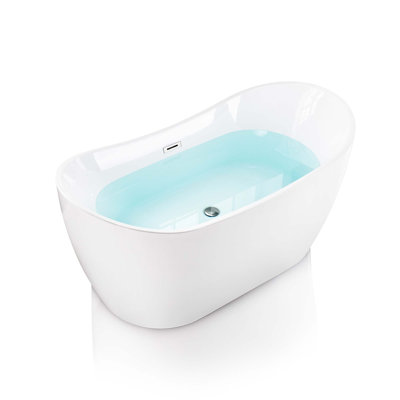 59'' x 29'' Freestanding Soaking Acrylic Bathtub